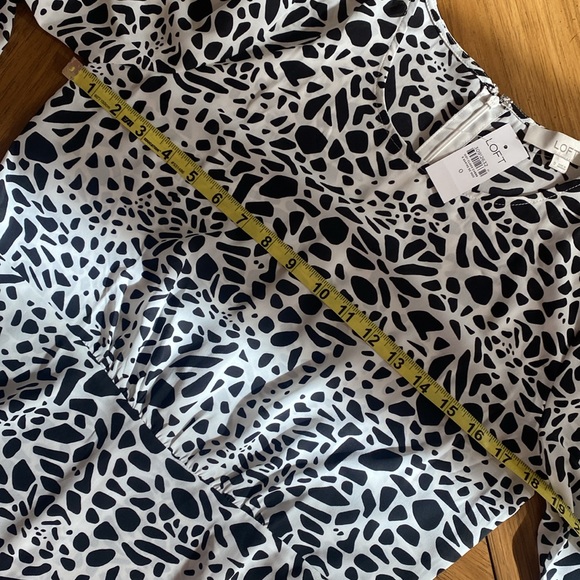 LOFT ANIMAL PRINT PEPLUM BLOUSE - Picture 11 of 14